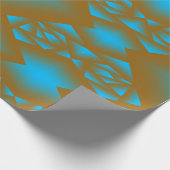 Earth en Sky Ombre geometrische Abstracte kunst Cadeaupapier (Hoek)