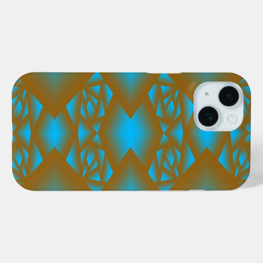 Earth en Sky Ombre geometrische Abstracte kunst Case-Mate iPhone Case (Achterkant (horizontaal))