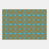 Earth en Sky Ombre geometrische Abstracte kunst Inpakpapier Vel (Voorkant 2)