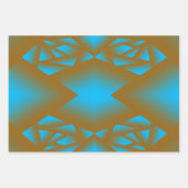 Earth en Sky Ombre geometrische Abstracte kunst Inpakpapier Vel (Voorkant)