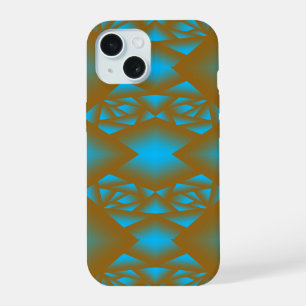 Earth en Sky Ombre geometrische Abstracte kunst iPhone 15 Case