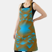 Earth en Sky Ombre geometrische Abstracte kunst Schort (Insitu)