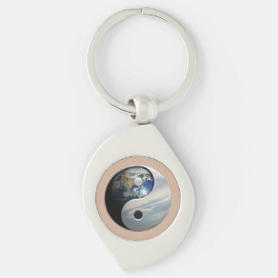 Earth en Sky Yin Yang Sleutelhanger