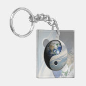 Earth en Sky Yin Yang Sleutelhanger (Voorkant Links)