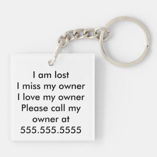 Earth en Sky Yin Yang Sleutelhanger (Achterkant)