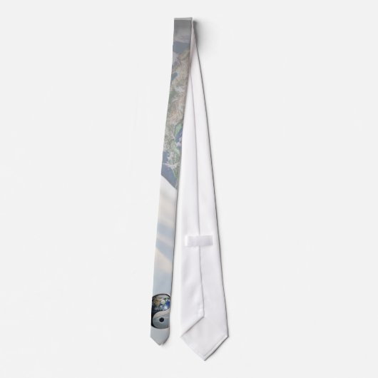 Earth en Sky Yin Yang Stropdas (Achterkant)