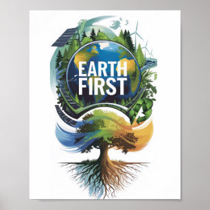 Earth First-teken Poster