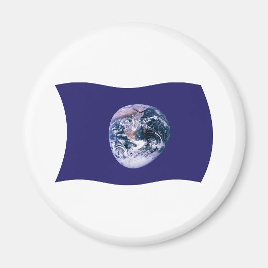 Earth Flag Magnet (Voorkant)