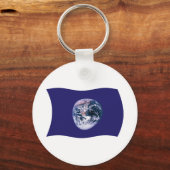 Earth Flag Sleutelhanger (Voorkant)