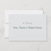 Earth Floral Vine RSVP Response Kaart (Achterkant)