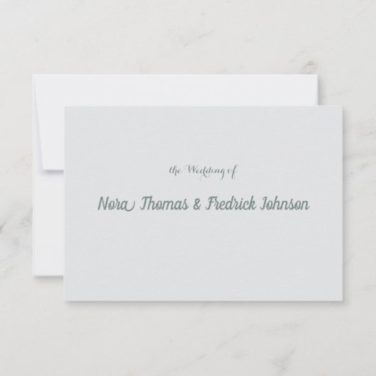 Earth Floral Vine RSVP Response Kaart (Achterkant)