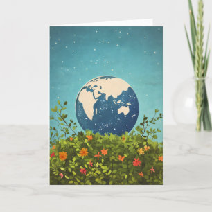 Earth Flowers Natuur Grass Feestdagen Kaart