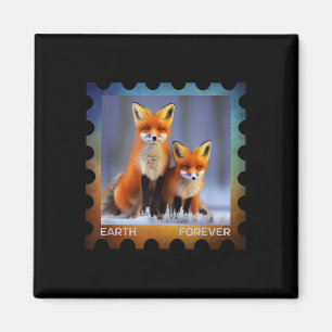 Earth Forever Milieubescherming Stamp Snow Magneet