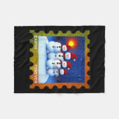 Earth Forever Milieubescherming Stamp Sunse Fleece Deken (Voorkant (Horizontaal))