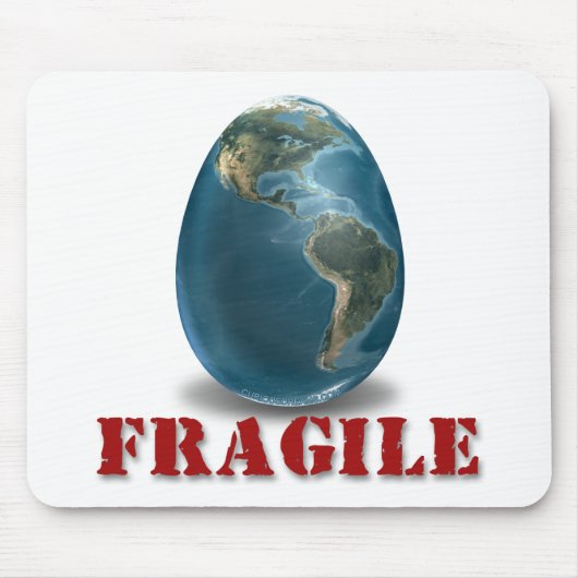 Earth Fragile Mousepad Muismat (Voorkant)