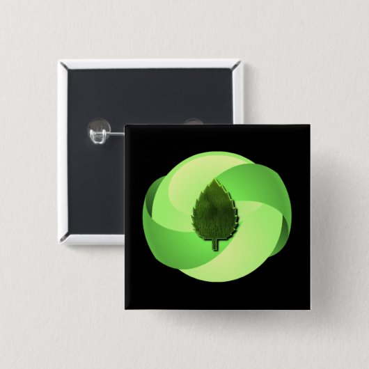 Earth Friendly Button (Voorkant /achterkant)