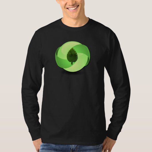 Earth Friendly Long Snog Black T-Shirt (Voorkant)