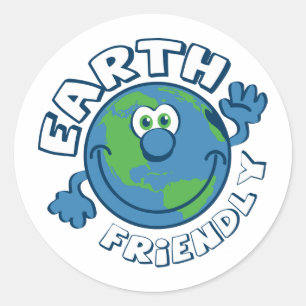 Earth Friendly Ronde Sticker
