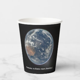 Earth From Artemis II Papieren Bekers