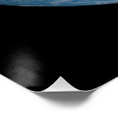 Earth globe with photo taken from space perfect poster (Hoek)