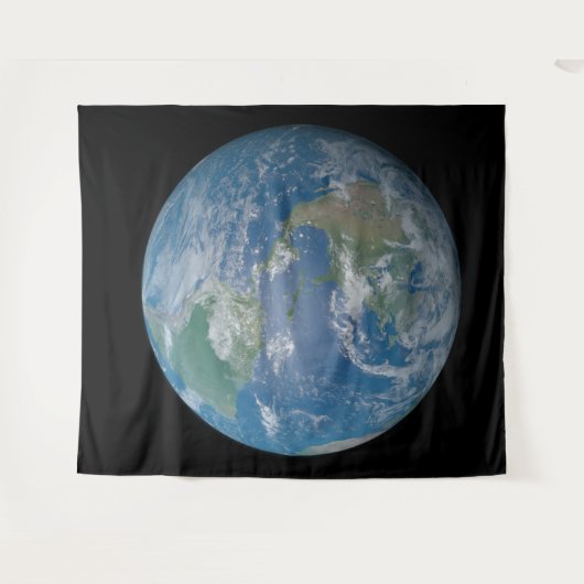 Earth globe with photo taken from space wandkleed (Voorkant (horizontaal))