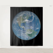 Earth globe with photo taken from space wandkleed (Voorkant)
