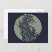 Earth Goddess Green Witch Pagan Druid Witches Briefkaart (Voorkant / Achterkant)