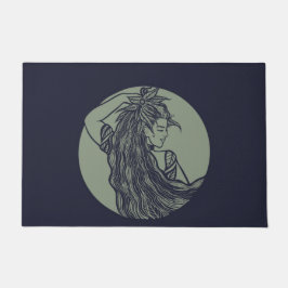 Earth Goddess Green Witch Pagan Druid Witches Deurmat