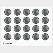 Earth Goddess Green Witch Pagan Druid Witches Ronde Sticker (Vel)