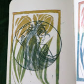 Earth Goddess Green Witch Pagan Druid Witches Rubberstempel