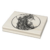 Earth Goddess Green Witch Pagan Druid Witches Rubberstempel (Stempel)