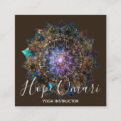 Earth Goddess Mandala Vierkante Visitekaartje (Voorkant)