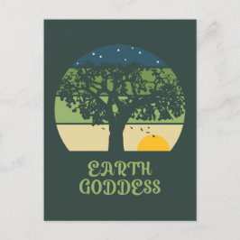 Earth Goddess  Sunset Briefkaart