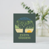 Earth Goddess  Sunset Briefkaart (Staand voorkant)