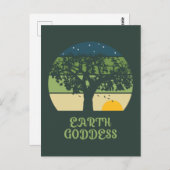 Earth Goddess  Sunset Briefkaart (Voorkant / Achterkant)
