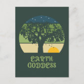 Earth Goddess Sunset Briefkaart (Voorkant)