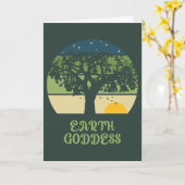 Earth Goddess Sunset Kaart (Gele Bloem)
