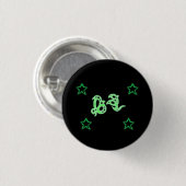 EARTH GODRUNE-sterren Ronde Button 3,2 Cm (Voorkant /achterkant)