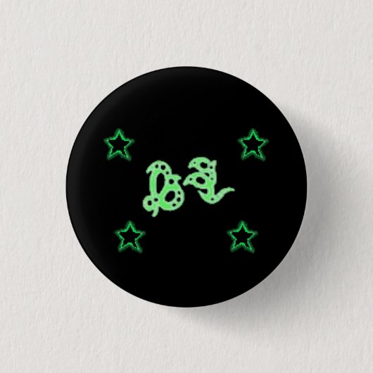 EARTH GODRUNE-sterren Ronde Button 3,2 Cm (Voorkant)