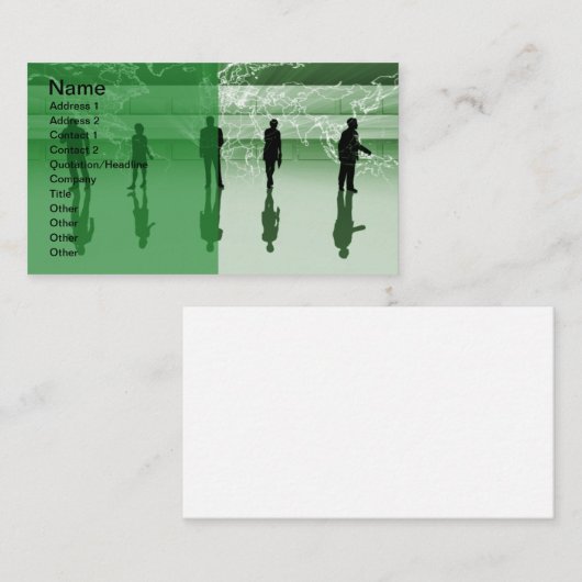 Earth_Green_2_vers Visitekaartje (Voorkant / Achterkant)