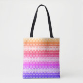 Earth Grid Rainbow Summer Tote Bag (Voorkant)