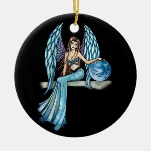 Earth Guardian Angel Ornament beroemd gemaakt door (Voorkant)