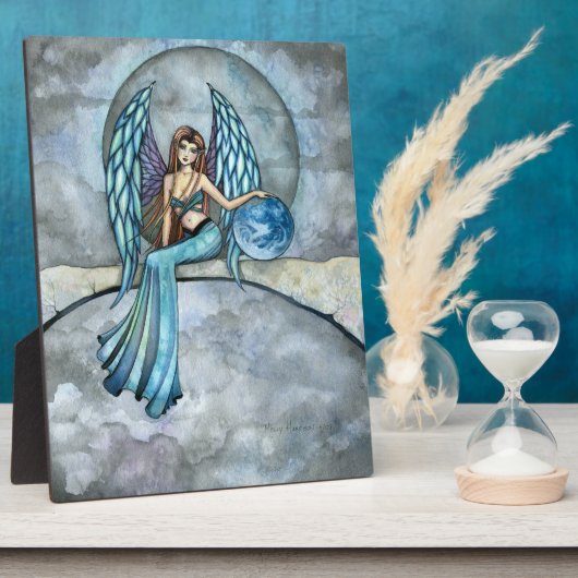 Earth Guardian Angel Self Standing Afbeelding Plaq Fotoplaat (Zijkant)