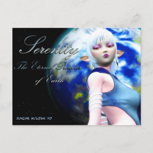 Earth Guardian Serenity Briefkaart (Voorkant)