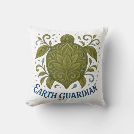 Earth Guardian Turtle Natuur ontwerp Kussen