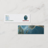 Earth Handvat met een zorgprofielkaart Mini Visitekaartje (Voorkant / Achterkant)