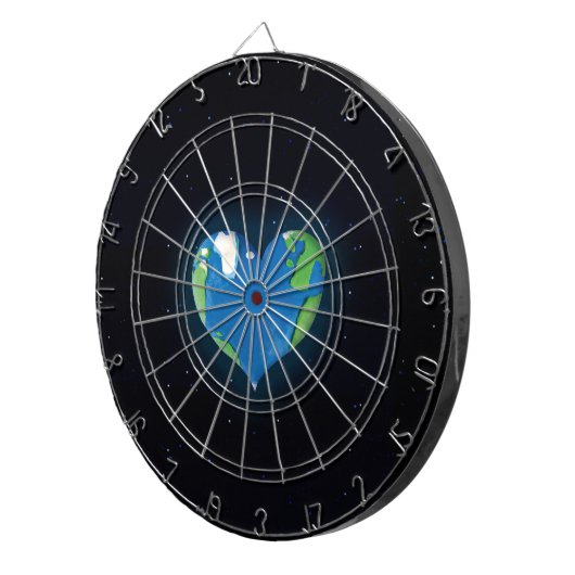 Earth Heart Dart Board Dartbord (Voorkant Rechts)