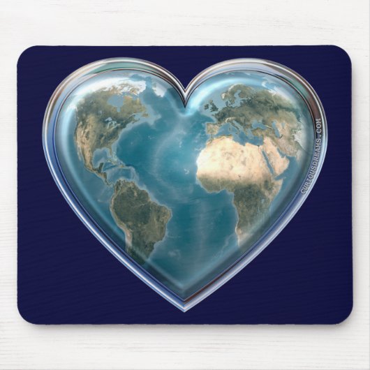 Earth Heart Mousepad Muismat (Voorkant)