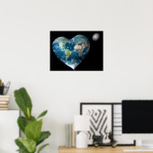 Earth Heart Poster (Thuiskantoor)
