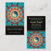 Earth Hearts Mandala Yin Yang Visitekaartjes (Voorkant / Achterkant)